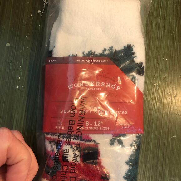 Wondershop NWT Men's Super Soft Christmas Crew Socks Size 6-12 - Picture 2 of 6